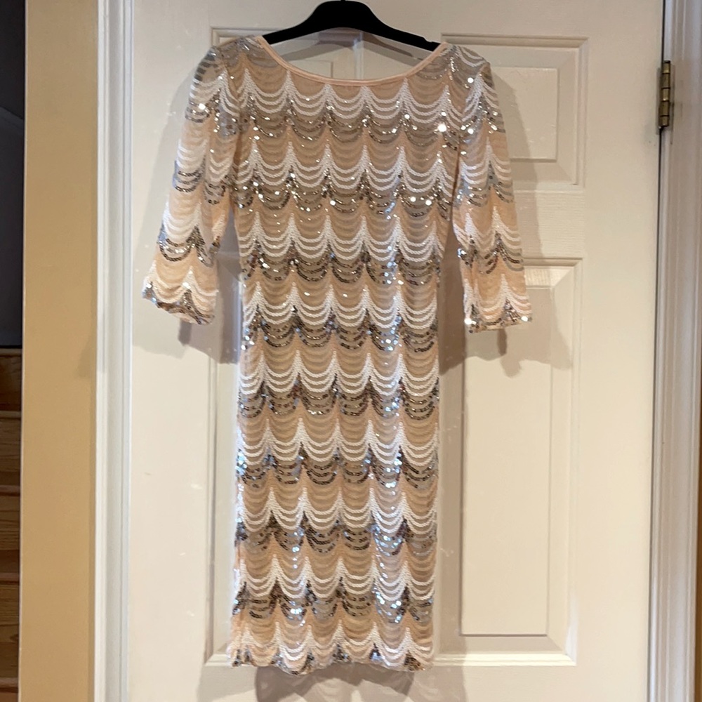 Crystal Doll mini party sequence dress size M